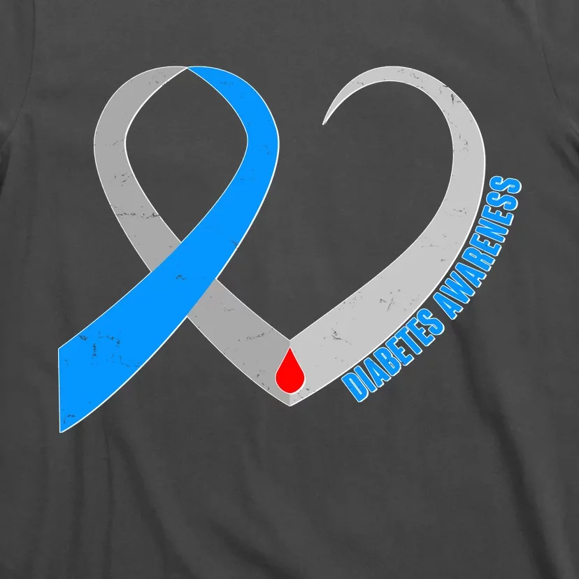 Diabetes Awareness Heart T-Shirt