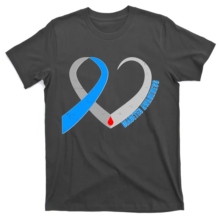 Diabetes Awareness Heart T-Shirt