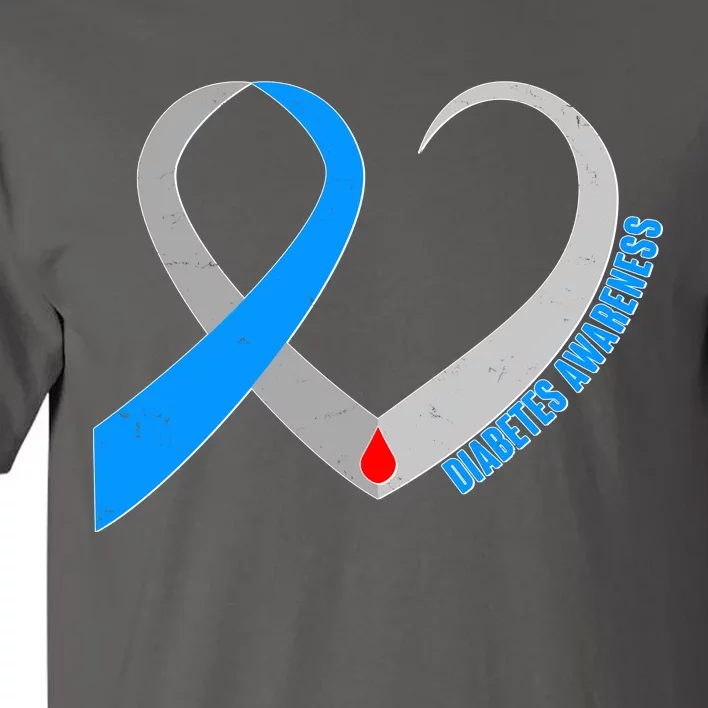 Diabetes Awareness Heart Tall T-Shirt