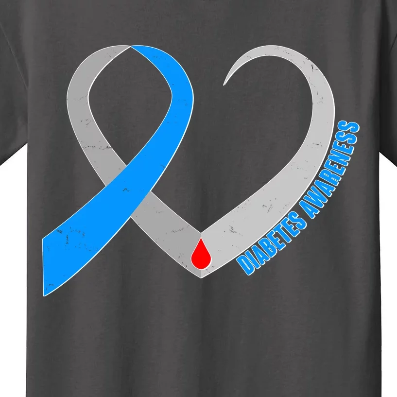 Diabetes Awareness Heart Kids T-Shirt