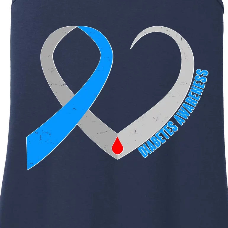 Diabetes Awareness Heart Ladies Essential Tank