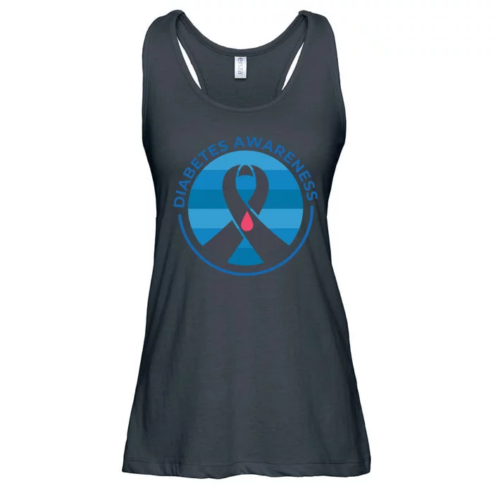 Diabetes Awareness Symbol Ladies Essential Flowy Tank