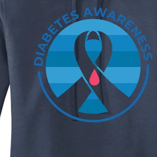 Diabetes Awareness Symbol Women's Pullover Hoodie