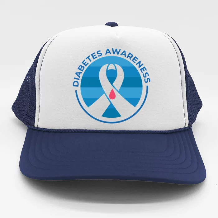 Diabetes Awareness Symbol Trucker Hat