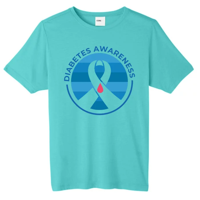 Diabetes Awareness Symbol ChromaSoft Performance T-Shirt