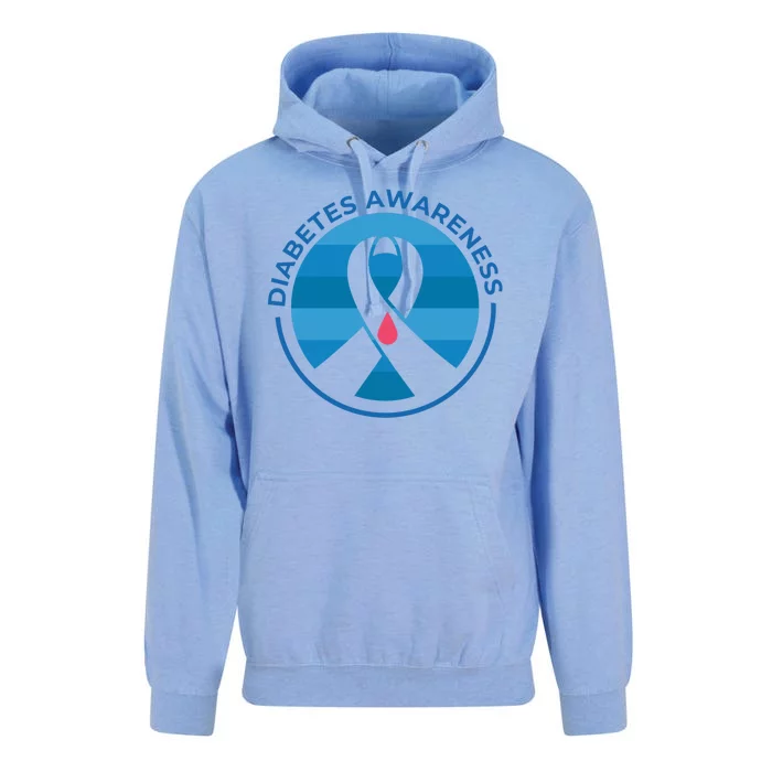 Diabetes Awareness Symbol Unisex Surf Hoodie