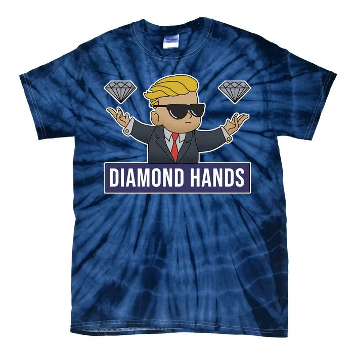 Diamond Hands Funny Stock Meme Tie-Dye T-Shirt