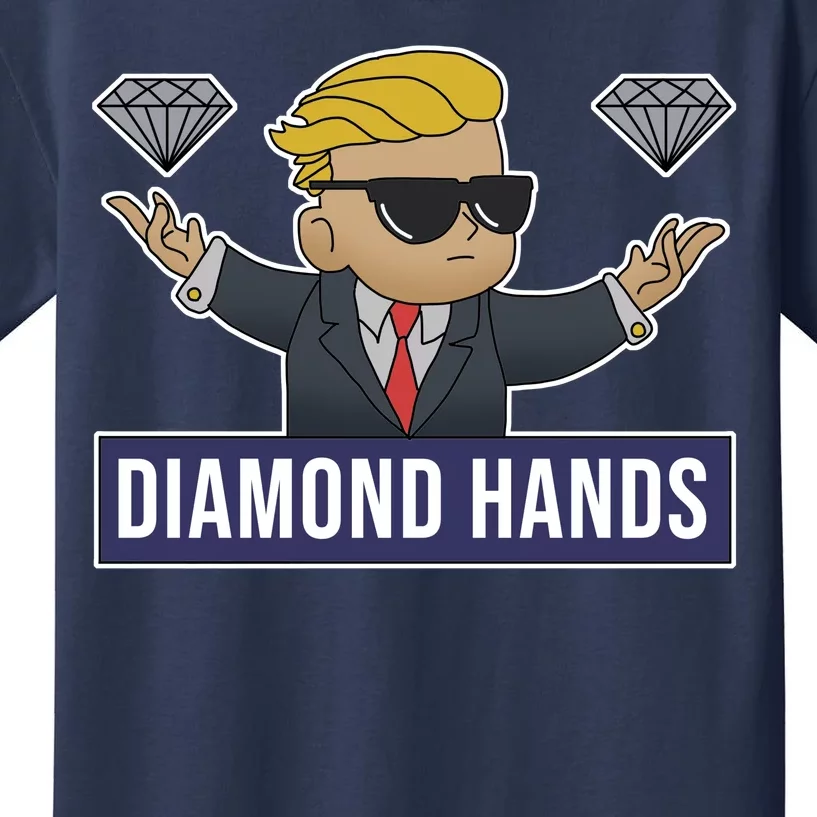 Diamond Hands Funny Stock Meme Kids T-Shirt