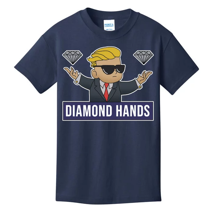 Diamond Hands Funny Stock Meme Kids T-Shirt