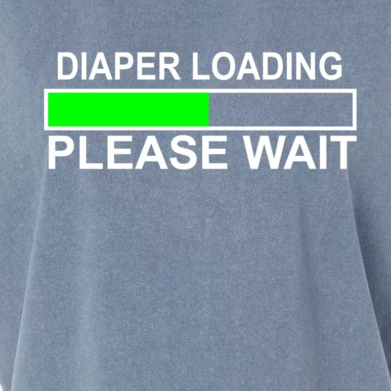 Diaper Loading Please Wait Garment-Dyed Women's Muscle Tee