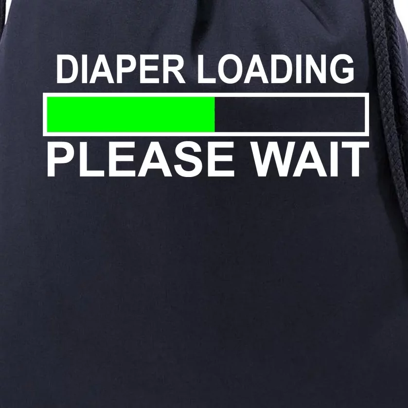 Diaper Loading Please Wait Drawstring Bag