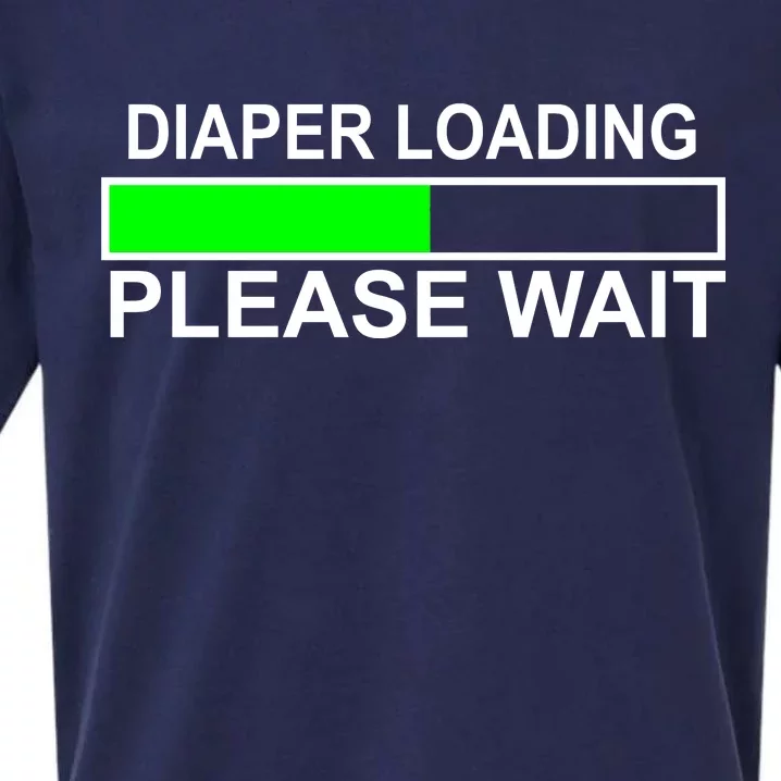 Diaper Loading Please Wait Sueded Cloud Jersey T-Shirt