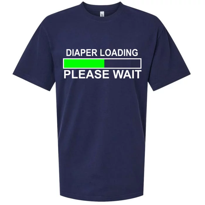 Diaper Loading Please Wait Sueded Cloud Jersey T-Shirt