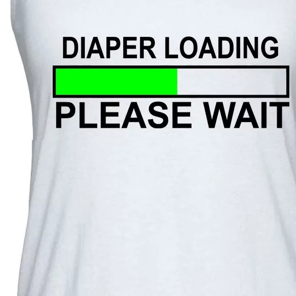 Diaper Loading Please Wait Ladies Essential Flowy Tank