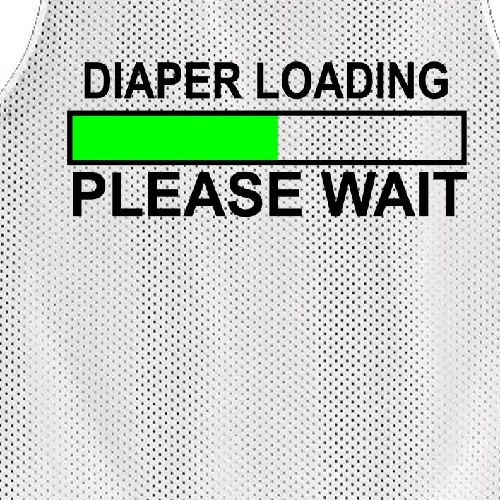 Diaper Loading Please Wait Mesh Reversible Basketball Jersey Tank