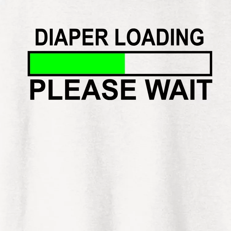 Diaper Loading Please Wait Women's Crop Top Tee