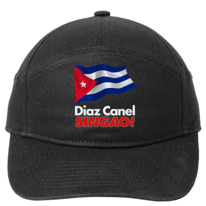 Diaz Canel Singao! Cuban Flag 7-Panel Snapback Hat