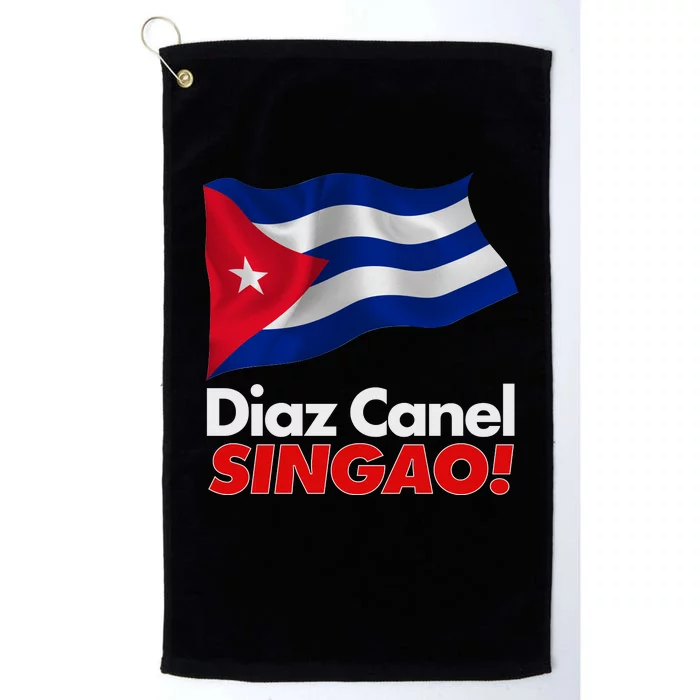 Diaz Canel Singao! Cuban Flag Platinum Collection Golf Towel