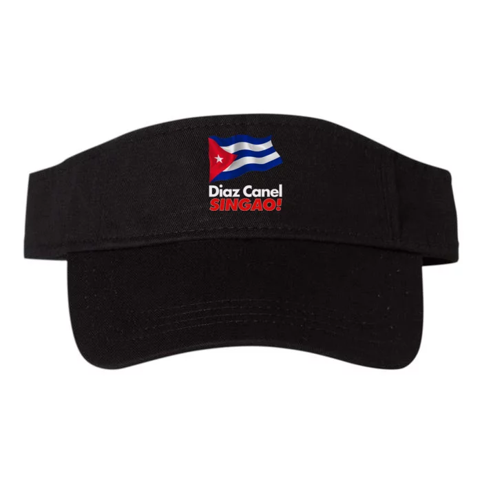 Diaz Canel Singao! Cuban Flag Valucap Bio-Washed Visor