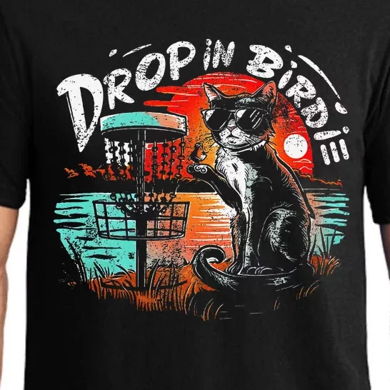 Drop In Birdi.E Funny Disc Golf And Cat Lovers Pajama Set