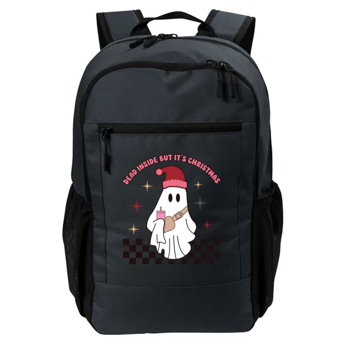 Dead Inside But It’S Christmas Ghost Daily Commute Backpack