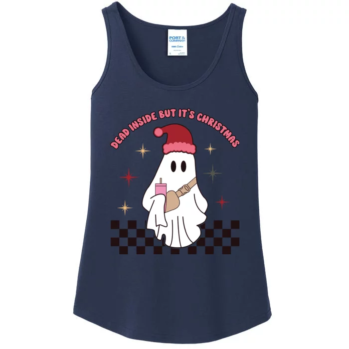 Dead Inside But It’S Christmas Ghost Ladies Essential Tank