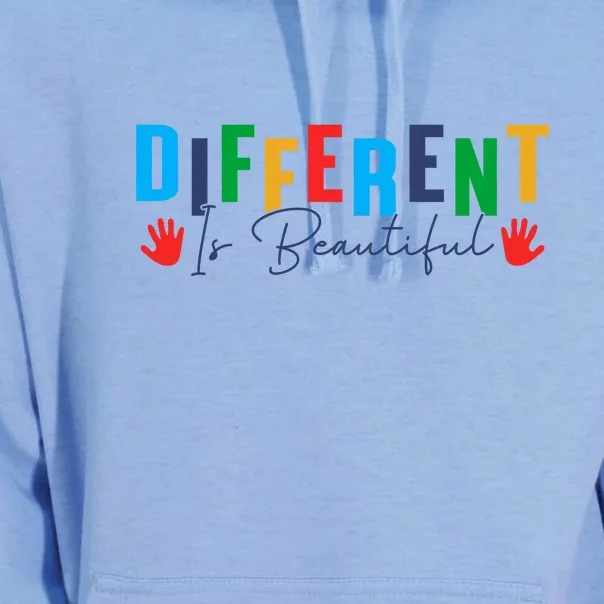 Different Is Beautiful Autism Awareness Month Unisex Surf Hoodie