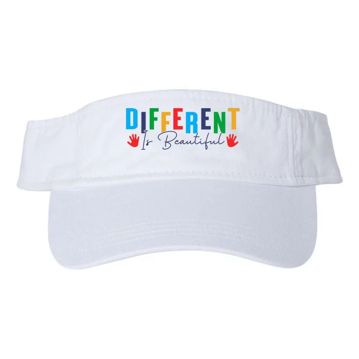 Different Is Beautiful Autism Awareness Month Valucap Bio-Washed Visor