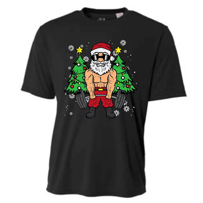 Dead Inside But Jolly AF Skeleton Santa Christmas Pajamas Cooling Performance Crew T-Shirt