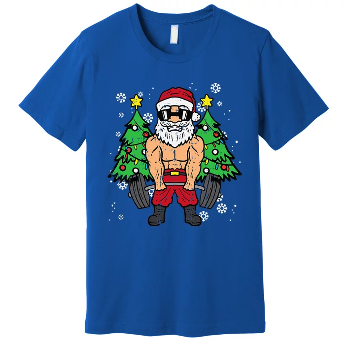 Dead Inside But Jolly AF Skeleton Santa Christmas Pajamas Premium T-Shirt