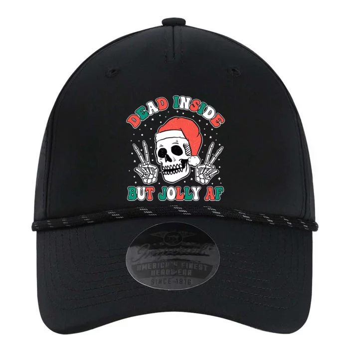 Dead Inside But Jolly Af Christmas Spirit Skeleton Skull Performance The Dyno Cap