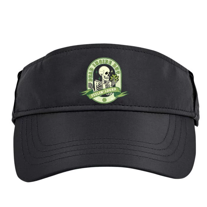 Dead Inside But Lucky Adult Drive Performance Visor