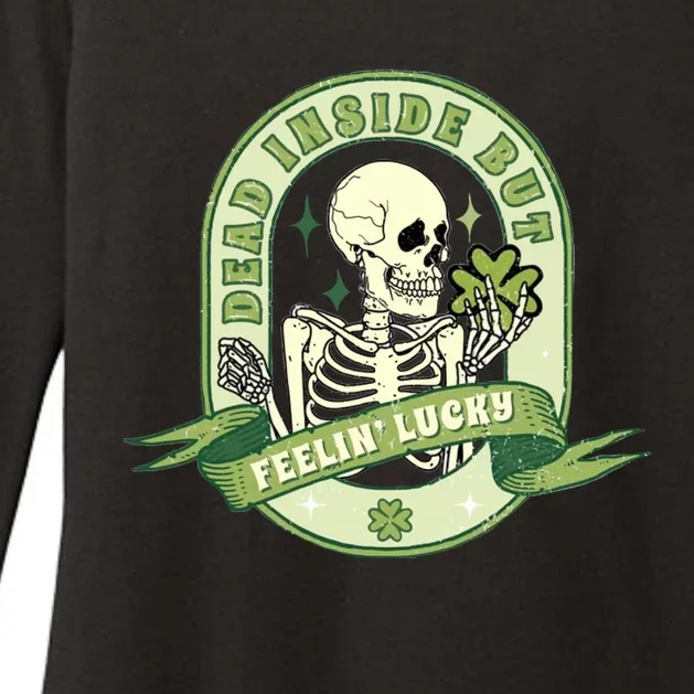 Dead Inside But Lucky Womens CVC Long Sleeve Shirt