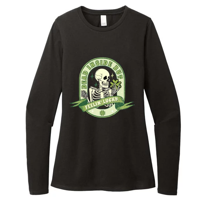 Dead Inside But Lucky Womens CVC Long Sleeve Shirt