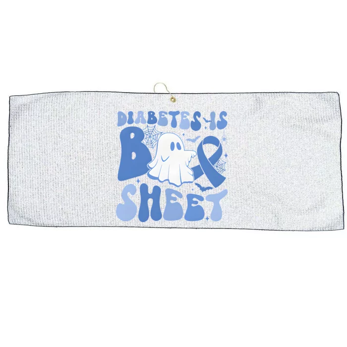 Diabetes Is Boo Sheet Halloween Diabetes Awareness Large Microfiber Waffle Golf Towel