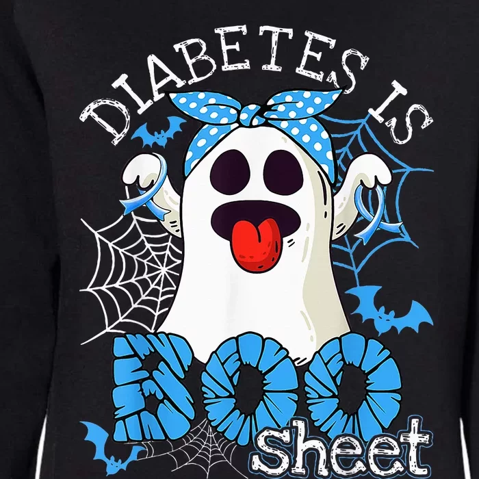 Diabetes Is Boo Sheet Halloween Ghost Diabetes Awareness Womens California Wash Sweatshirt