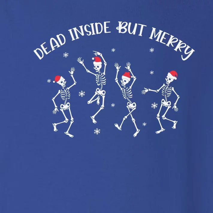 Dead Inside But Merry Dancing Skeleton Funny Dance Toddler Long Sleeve Shirt