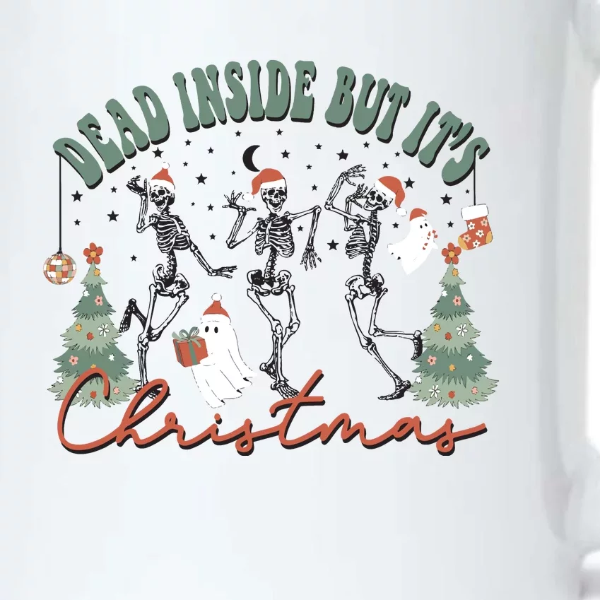 Dead Inside But Its Christmas Black Color Changing Mug