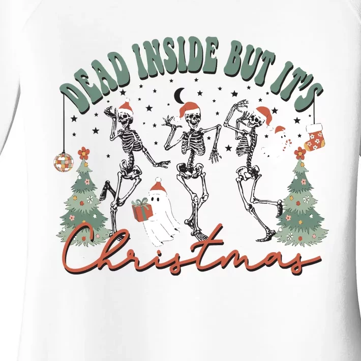 Dead Inside But Its Christmas Women's Perfect Tri Tunic Long Sleeve Shirt