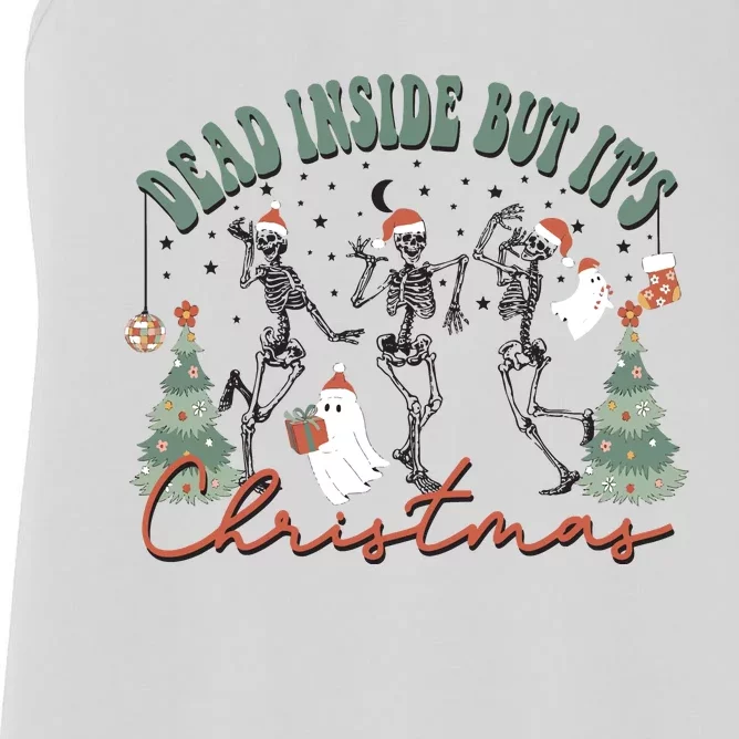 Dead Inside But Its Christmas Women's Racerback Tank