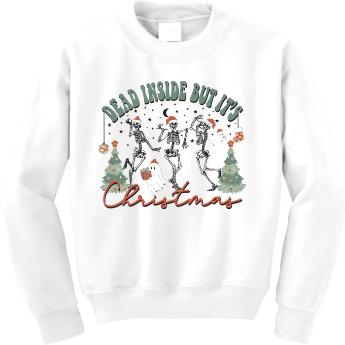 Dead Inside But Its Christmas Kids Sweatshirt