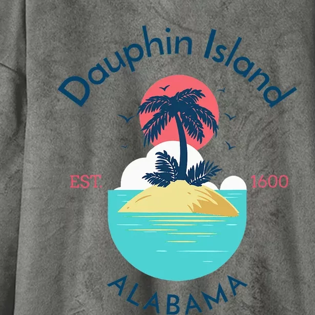 Dauphin Island Beach Alabama Hooded Wearable Blanket