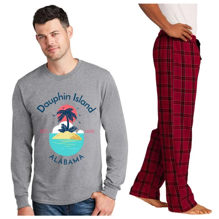 Dauphin Island Beach Alabama Long Sleeve Pajama Set