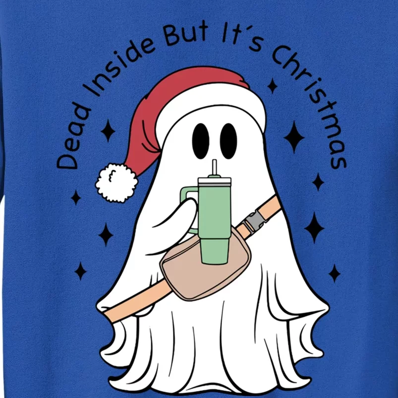 Dead Inside But Its Christmas Boujee Ghost Stanley Tumbler Cute Gift Sweatshirt