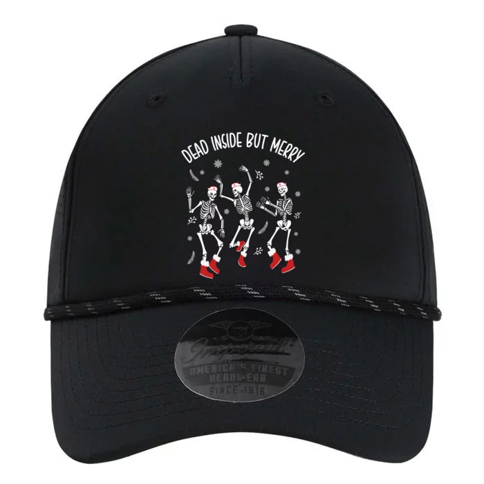 Dead Inside But Merry Funny Dancing Skeleton Christmas Nurse Cool Gift Performance The Dyno Cap