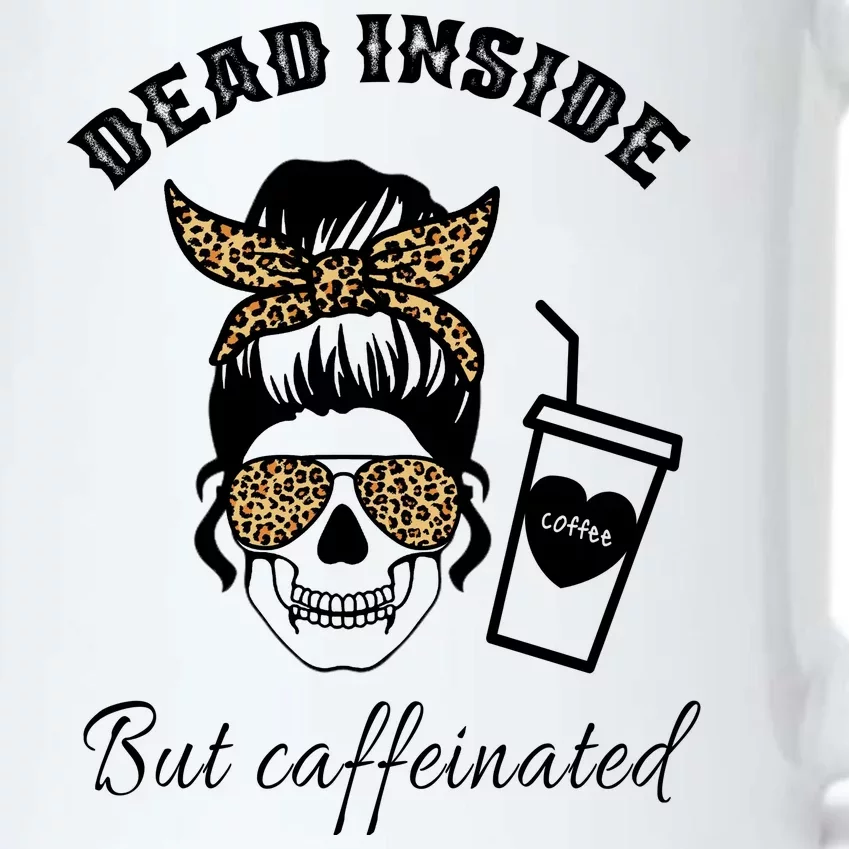 Dead Inside But Caffeinated Black Color Changing Mug