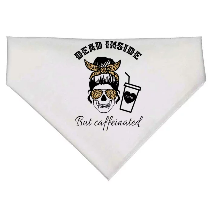 Dead Inside But Caffeinated USA-Made Doggie Bandana