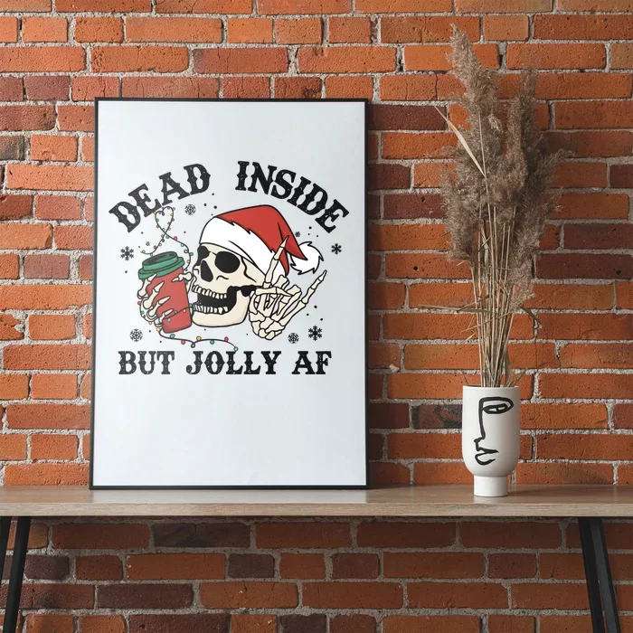 Dead Inside But Christmas Skeleton Poster