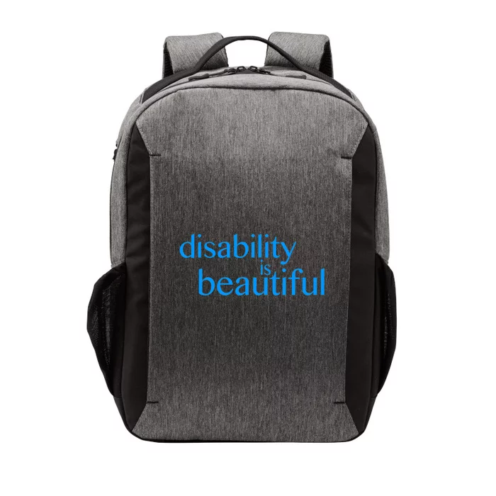 disability is beautiful / pride / support / ally Vector Backpack