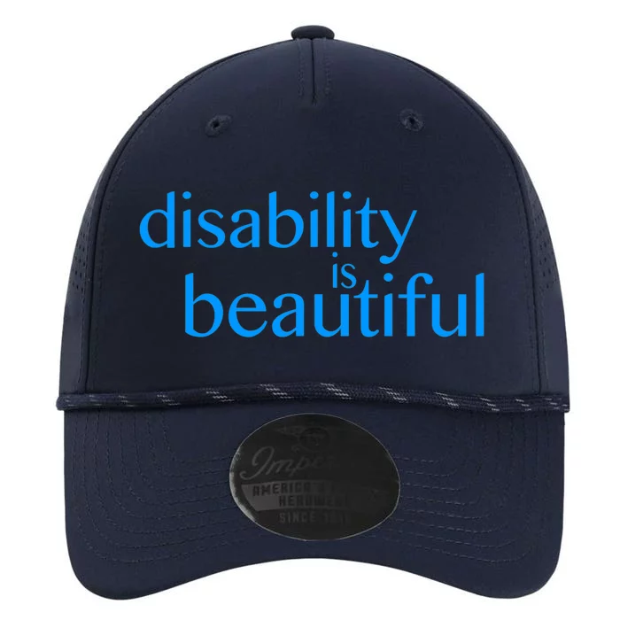 disability is beautiful / pride / support / ally Performance The Dyno Cap